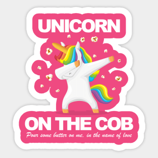 Unicorn on the Cob Sticker